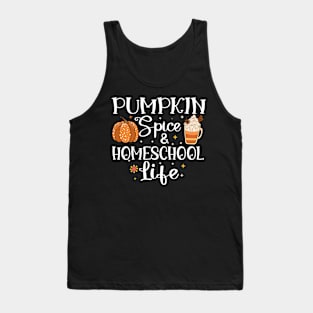 Pumpkin Spice and Homeschool Life autumn Back to Homeschool Tank Top